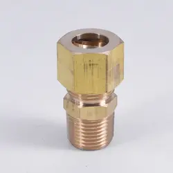 3/8 "NPT Мужской Fit 1/2" OD 12,7 мм трубка компрессионный соединение латунный фитинг разъем пропан вода газ Воздух Топливо Hydaulic пневматический