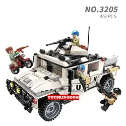 Современной военной Thunder Миссия цифры building block ww2 вооруженных Hummer контратаку армии Bandit batisbricks minifigs Кирпич игрушка