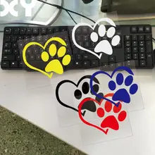 XY собачья лапа украшения для окон самоклеющиеся креативные наклейки на автомобиль мотоцикла черный/серебристый/красный/желтый/синий