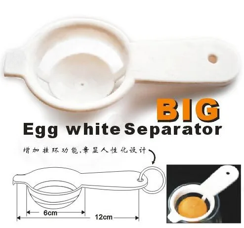 Белые/желток яичный сепаратор делитель сплиттер Воронки лабораторные ложку просеивания Пластик