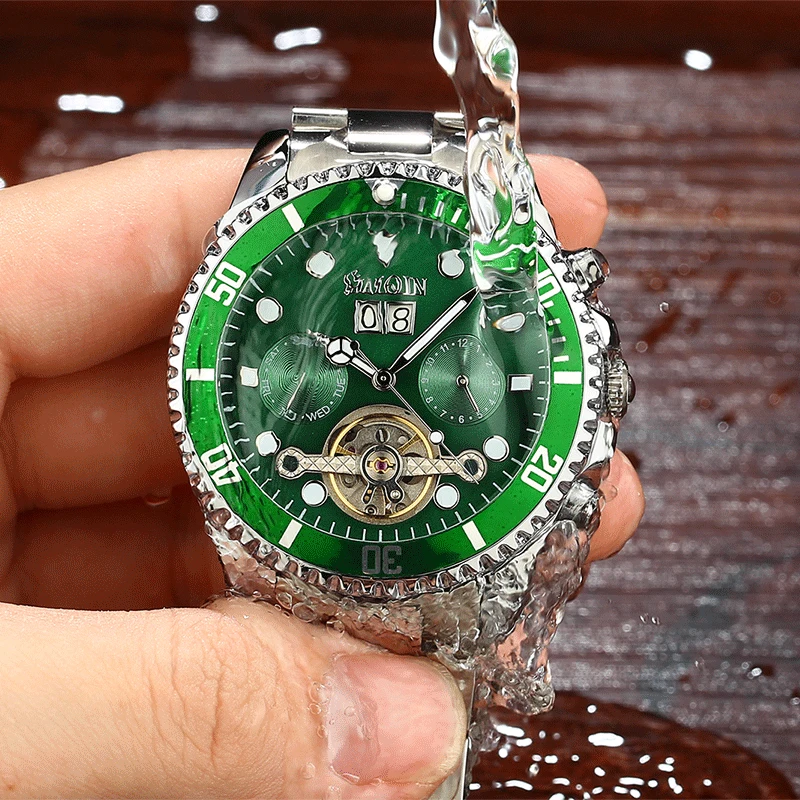 HAIQIN часы для мужчин автоматические Турбийон Механические часы люксовый бренд военные наручные часы для мужчин s спортивные часы Relogio Masculino