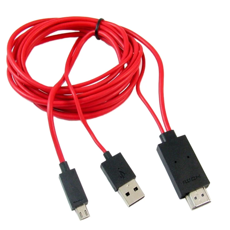 1х упаковочная коробка микро USB к HDMI 1080P HD ТВ кабель адаптер для телефонов samsung Android