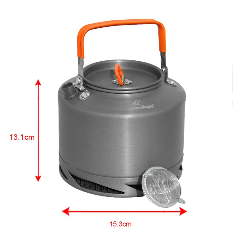 Новое поступление огненный клен FMC-XT2 чайник с теплообменником на открытом воздухе кемпинг чай кофейник 308 г Открытый Кемпинг пикника Cookware1.5L