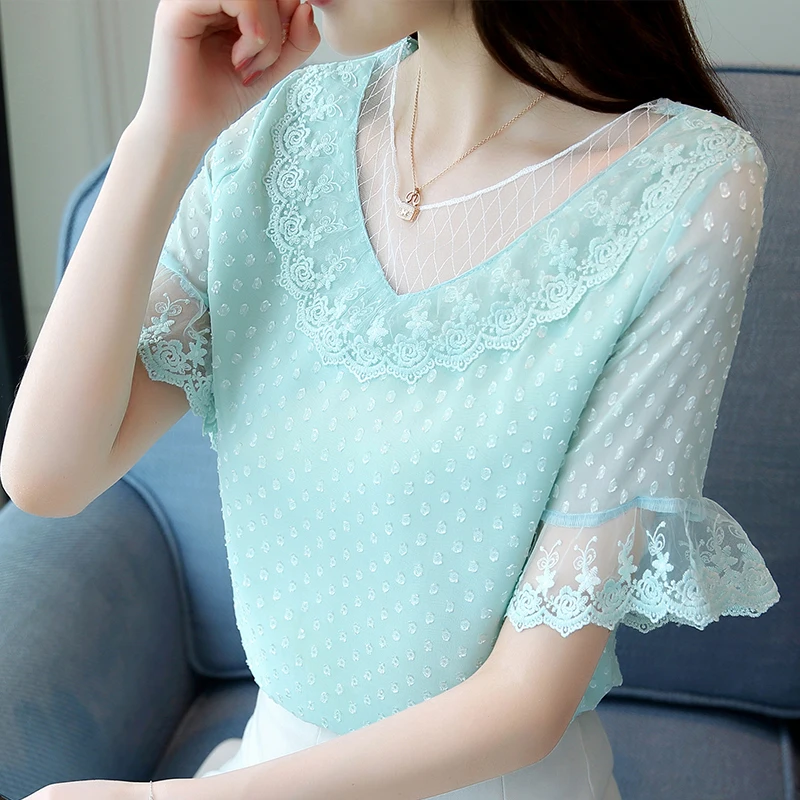Womens Tops and Blouses Lace Chiffon Blouse off shoulder Shirts Ladies Tops Blusas Femininas Elegante Korean Fashion Clothing Womens Tops and Blouses Lace Chiffon Blouse off shoulder Shirts Ladies Tops Blusas Femininas Elegante Korean Fashion Clothing