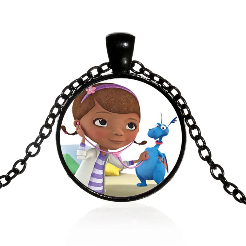 Детский мультяшный кулон SONGDA Doc Mcstuffins ожерелье Dottie для девочек Рисунок Фигуры