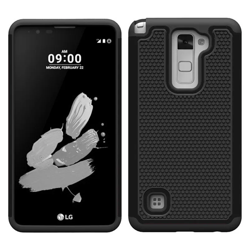 

Ball Grain Plastic Shockproof Case For LG Stylus 2 Stylo 2 Plus MS550 K550 Hybrid Back Cover