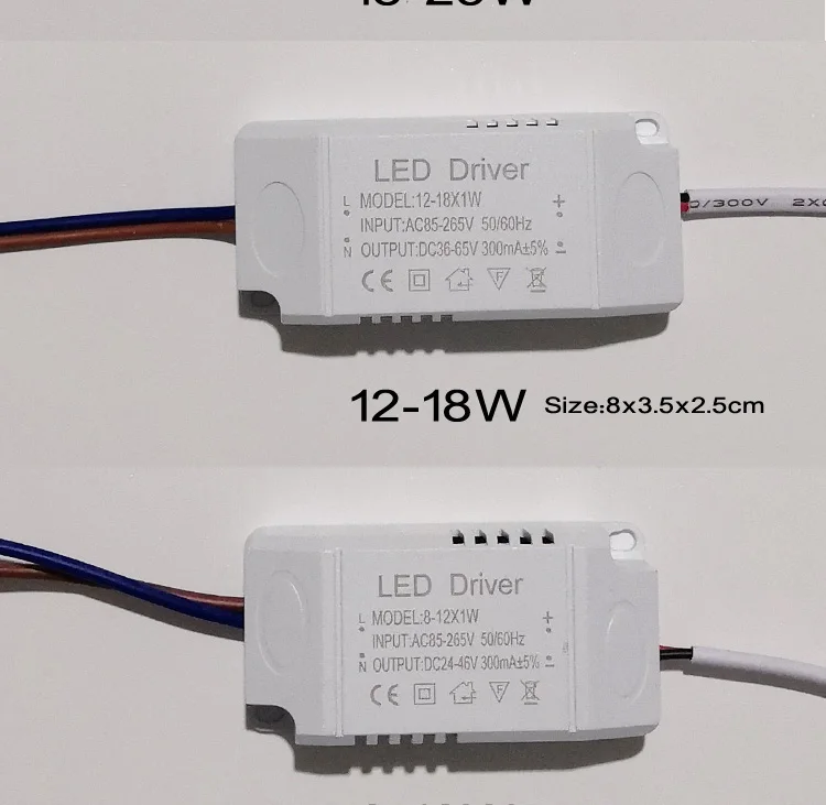 Безопасный и изолированные светодиодный драйвер 1-36 Вт для внутреннего освещения трансформатор для осветительных приборов input 85-265V 50/60 Гц ток на выходе 220-300mA