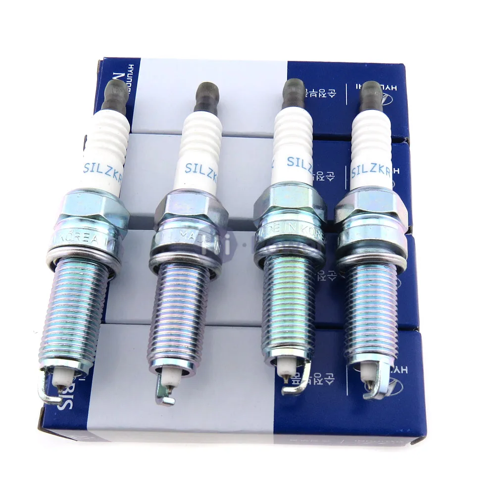 Set 4pcs x Car Iridium Spark Plug SILZKR7B11 9723 for Hyundai Genesis ...