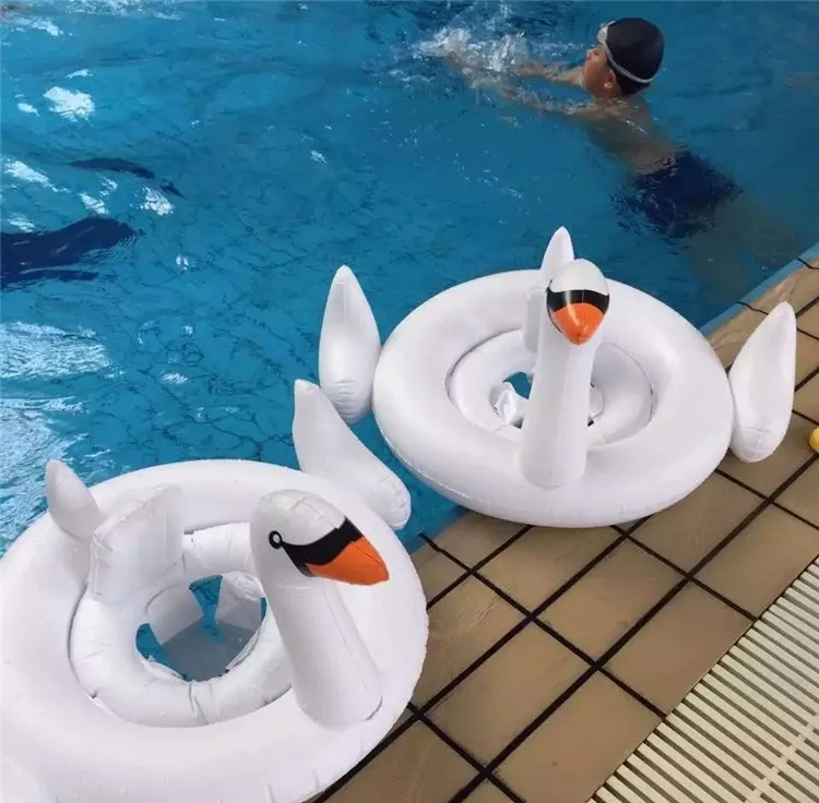 Smartlife с Летние Детские Белый лебедь надувной плавающий круг Лебедь Надувные изделия для плавания воды игровой бассейн игрушки спасательный круг для плавания с сидением для маленьких детей стул