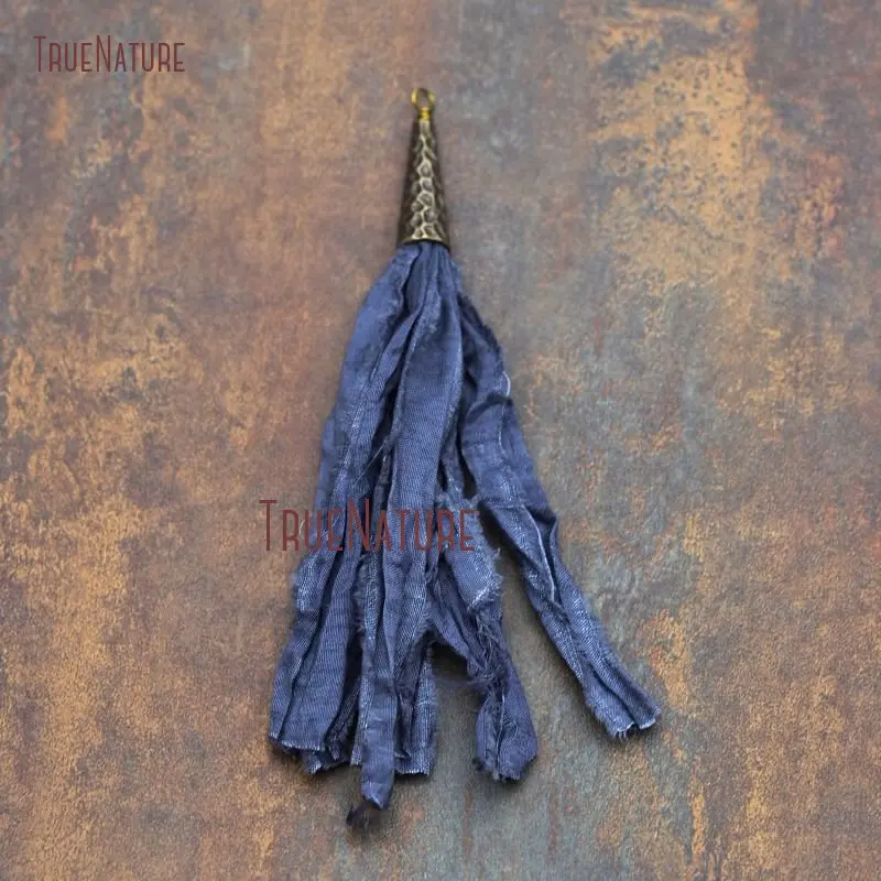 20171013-PT7903- Sari Silk Tassel Electroplating Bronze Color Natural Irregular Surface-5.4inch-3.48g_7
