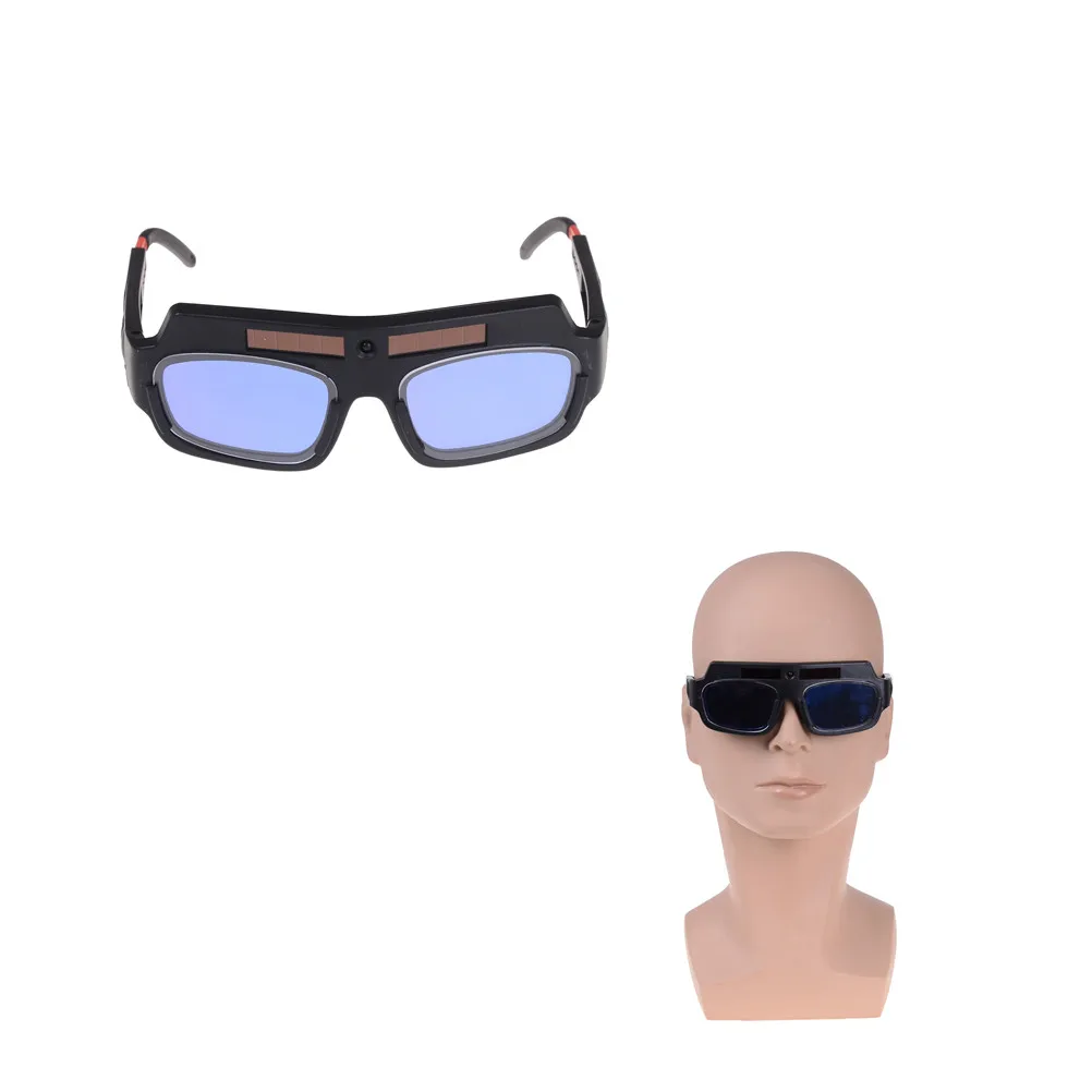 1pc Solar Powered Auto Darkening Welding Mask Helmet Goggle Arc PC Lens Great Goggles  Welder Glasses For Welding Protection