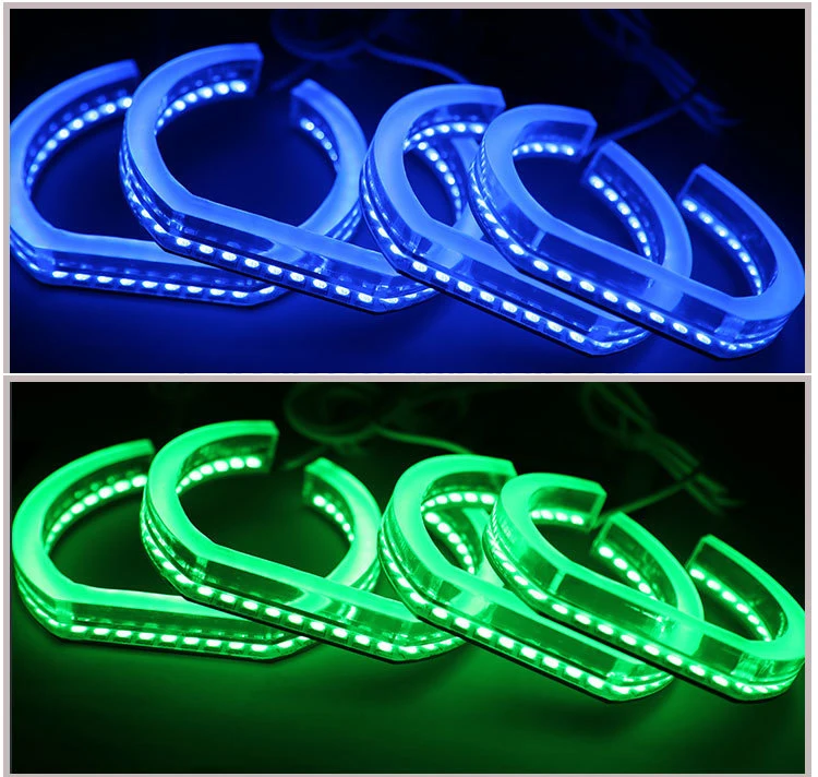RGB Кристалл Многоцветный DTM Стиль LED Ангельские Глазки Halo кольца свет наборы для