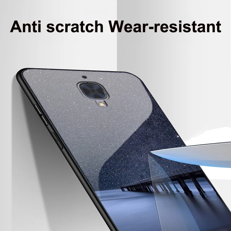 Чехол для Oneplus 3 A3000 чехол 1 + из закаленного стекла жесткий накладка мягкого ТПУ с