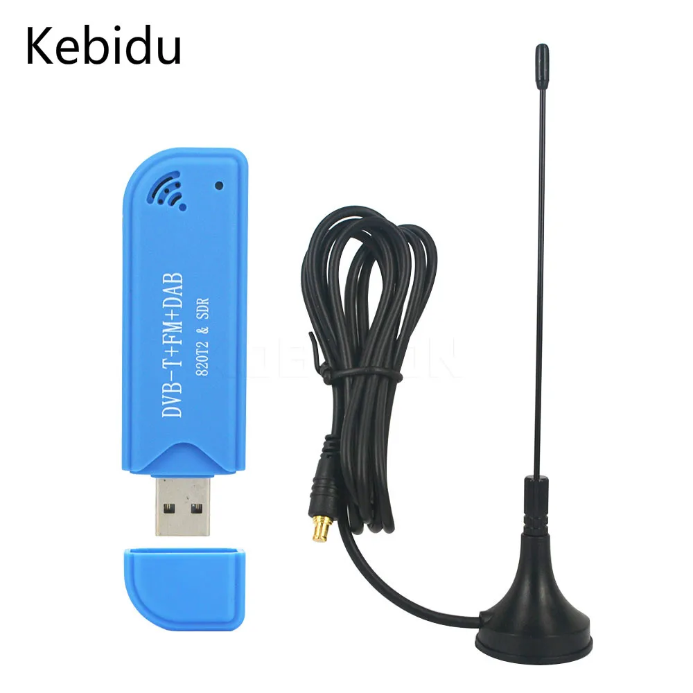 Kebidumei голубое видео оборудование ТВ ключ DVB-T + DAB + FM RTL2832U + R820T2 цифровой USB 2,0 Поддержка SDR Kebidumei голубое видео оборудование ТВ ключ DVB-T + DAB + FM RTL2832U + R820T2 цифровой USB 2,0 Поддержка SDR
