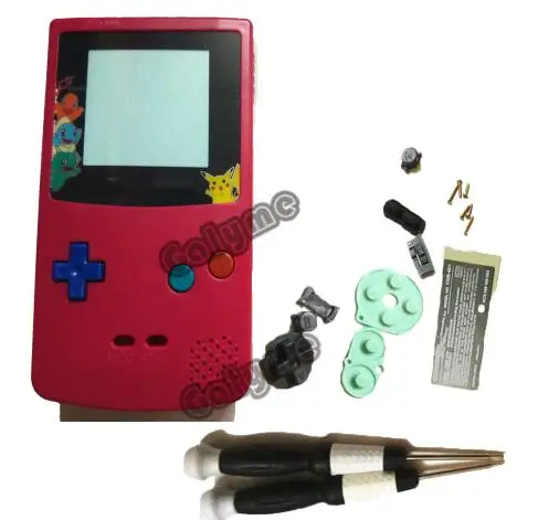 Карманная версия корпуса для Gameboy цвет GBO DMG игровая консоль мальчик цветной чехол с красочными кнопками - Цвет: Зеленый