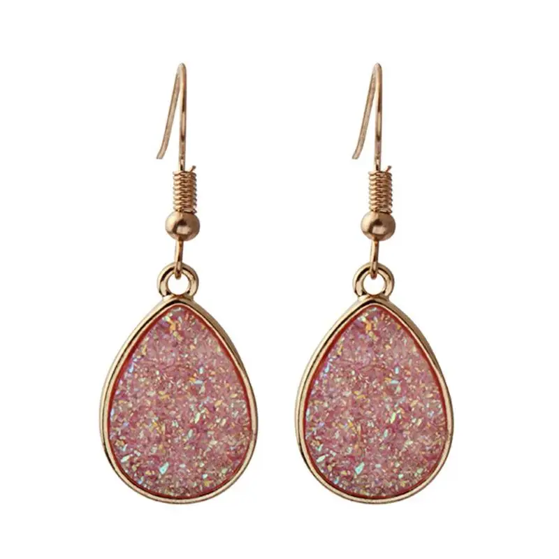 

Fashion Personality Tear Drop Dangle Earings Crystal Earrings Set Girl Women Jewelry Gift 2018 Hot Sale