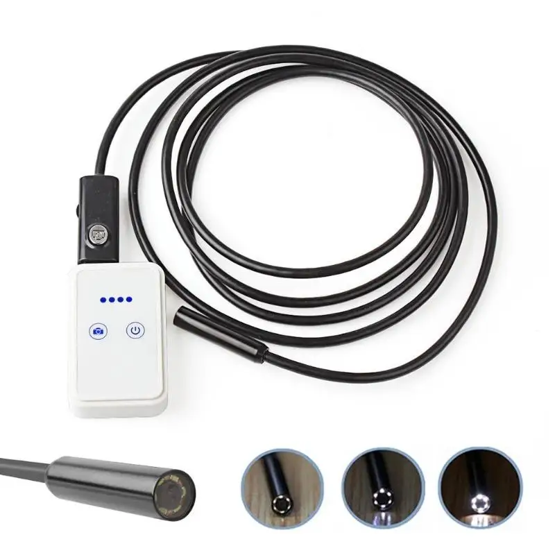 Alloyseed WiFi эндоскоп камера 720 P HD 8 мм объектив USB 2,0 6LED бороскоп осмотр