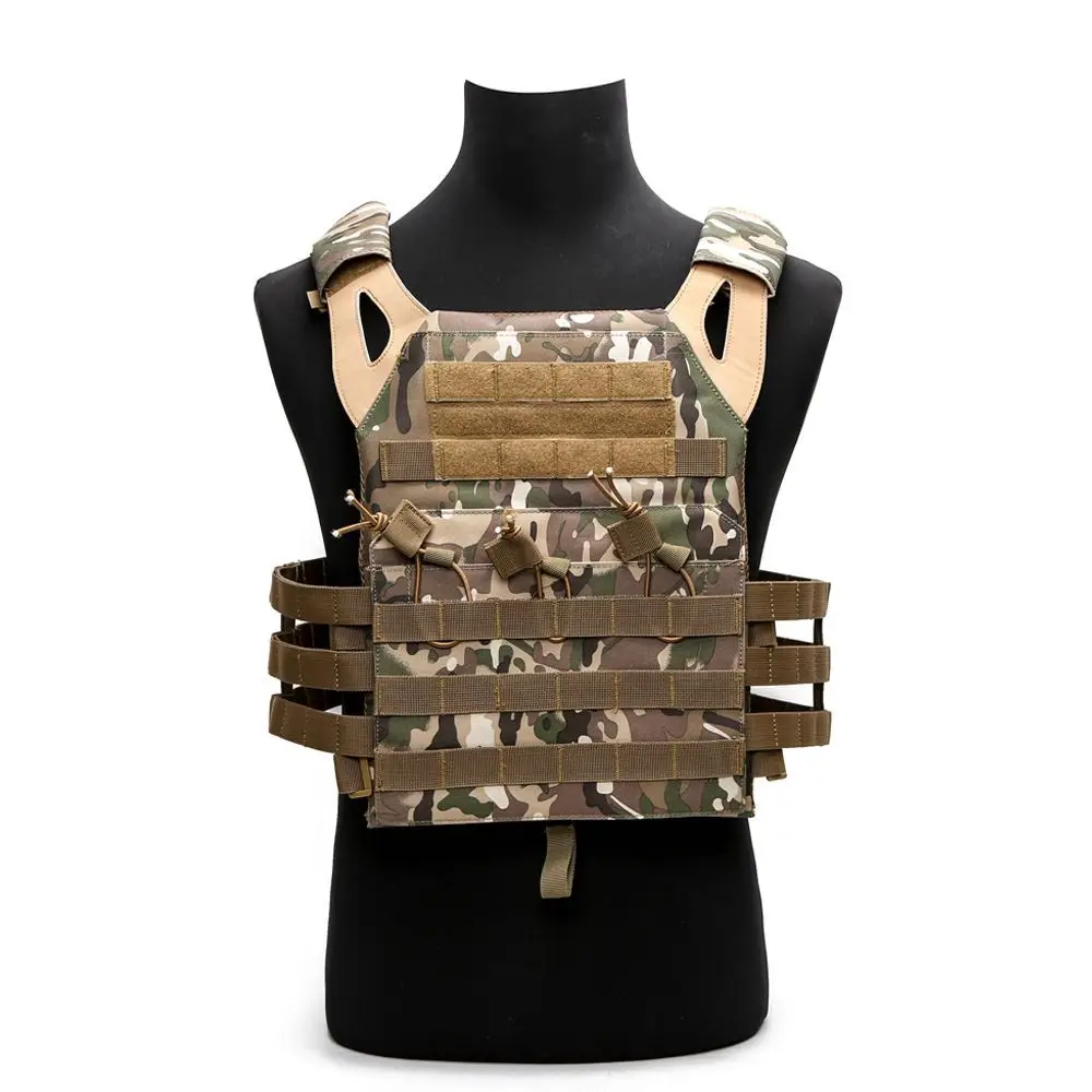 Охотничий Тактический жилет JPC Molle Plate Carrier жилет Открытый CS Wargame Пейнтбол защитная пластина Перевозчик жилет страйкбол жилет - Цвет: CP