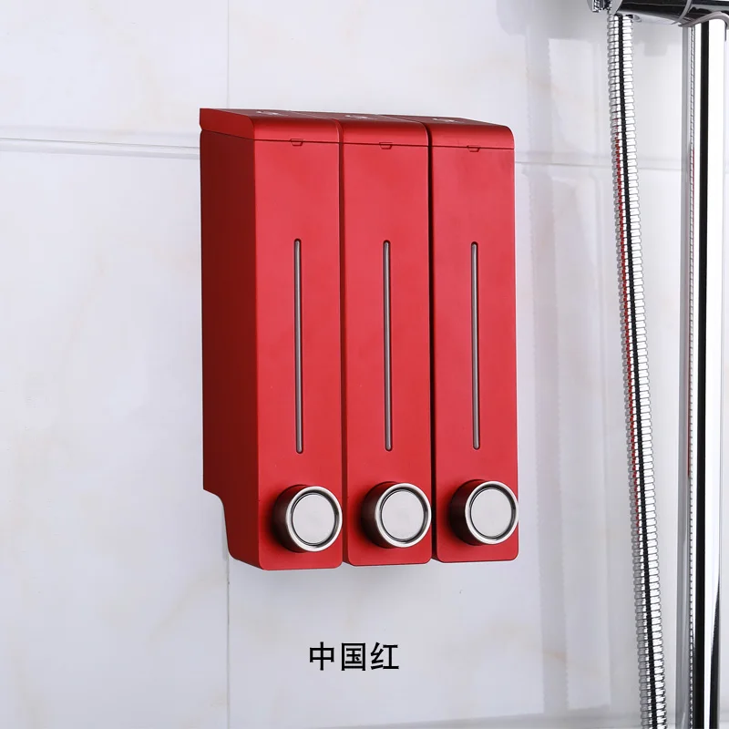 Preise 320 ml Bad Seife Dispenser Wand Montiert Bad Zubehör Hand Seife Dispenser Spray Malerei Bad Hardware Set