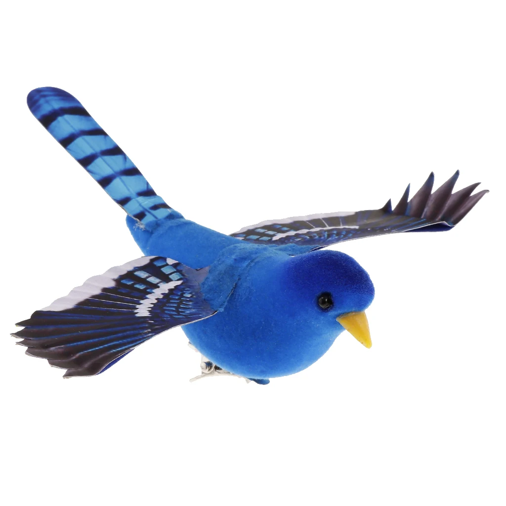 Spreading Winds Artificial Feathered Foam Birds Home Garden Sculptures Wedding Decor Home Garden Decorations
