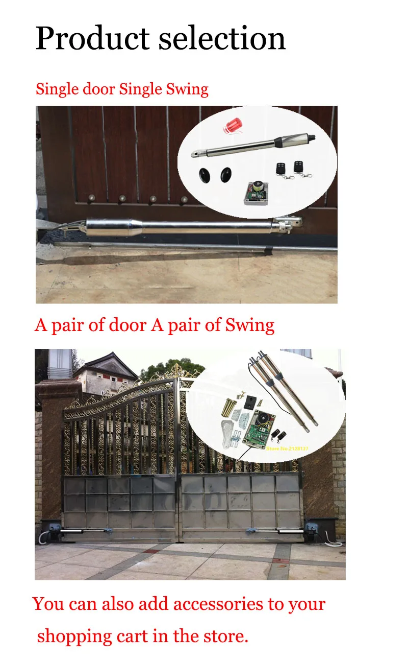 Распашные ворота двигатель комплект разделены на обе стороны дома фермы ворота использовать Привод автоматики распашных ворот открывалка GALO