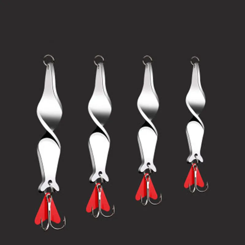 

Spoon Fishing Lure 10g 14g 21g 28g Metal Baits Special Spiral Design Fishing Lure Sequins Spinner Hard Bait Fishing Accessories