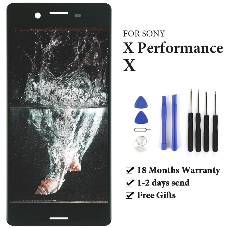 

AAA For Sony Xperia X F5121 F5122 X Performance F8131 LCD Display 3D Touch Screen No Dead Pixel Assembly Replacement With Gifts
