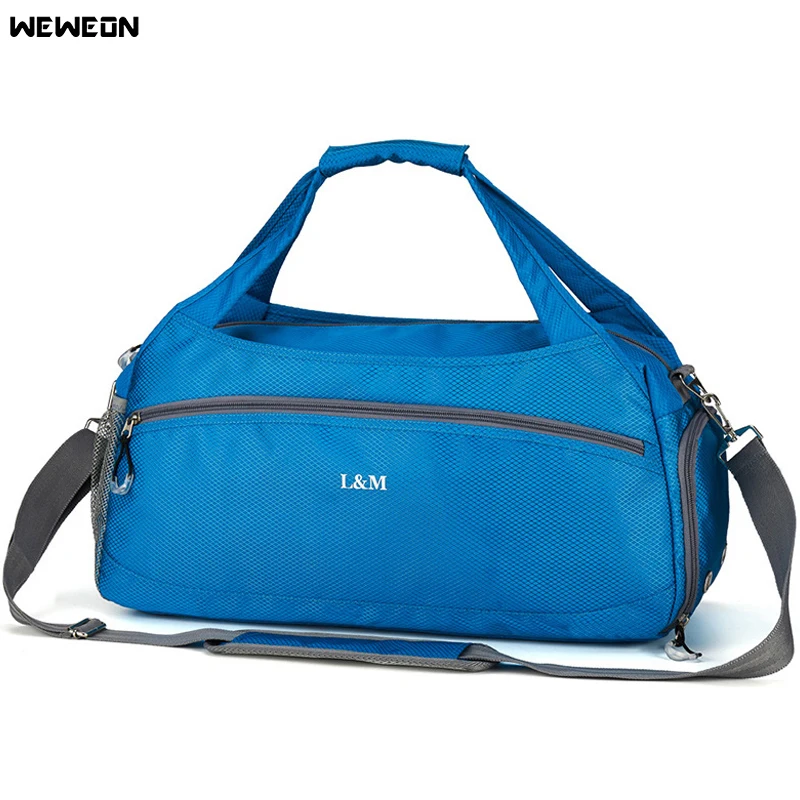 

New Light Gym Bag For Fitness Men Sports Shoulder Bags Wet Dry Separation Yoga Training Tote Unisex Travel Tote