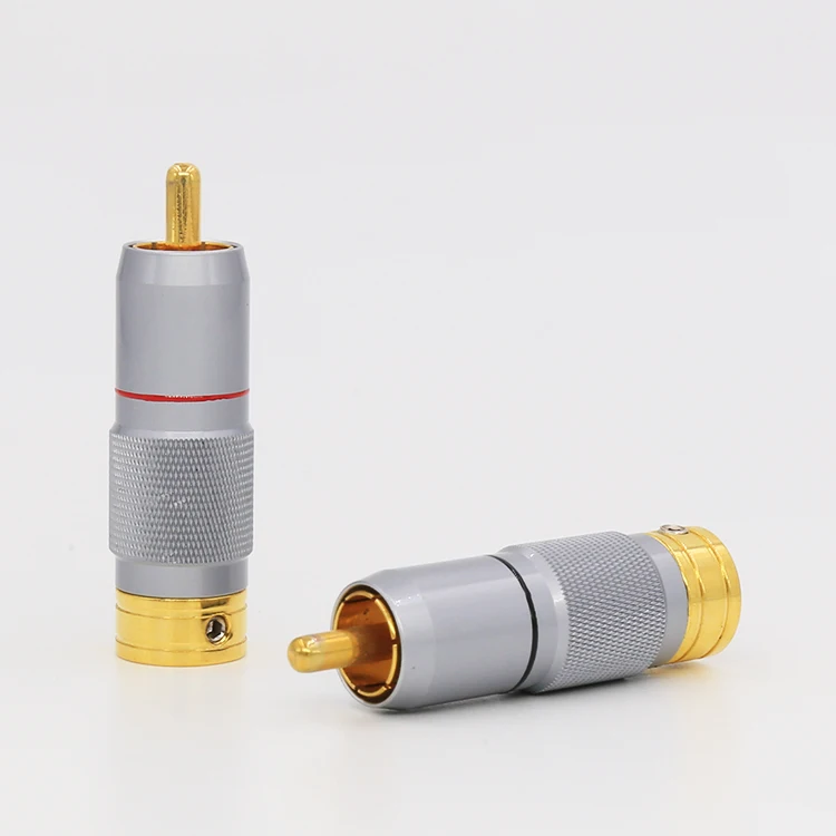

VR003G High Performance Gold Plated Audio RCA Plug Audio RCA Connectors