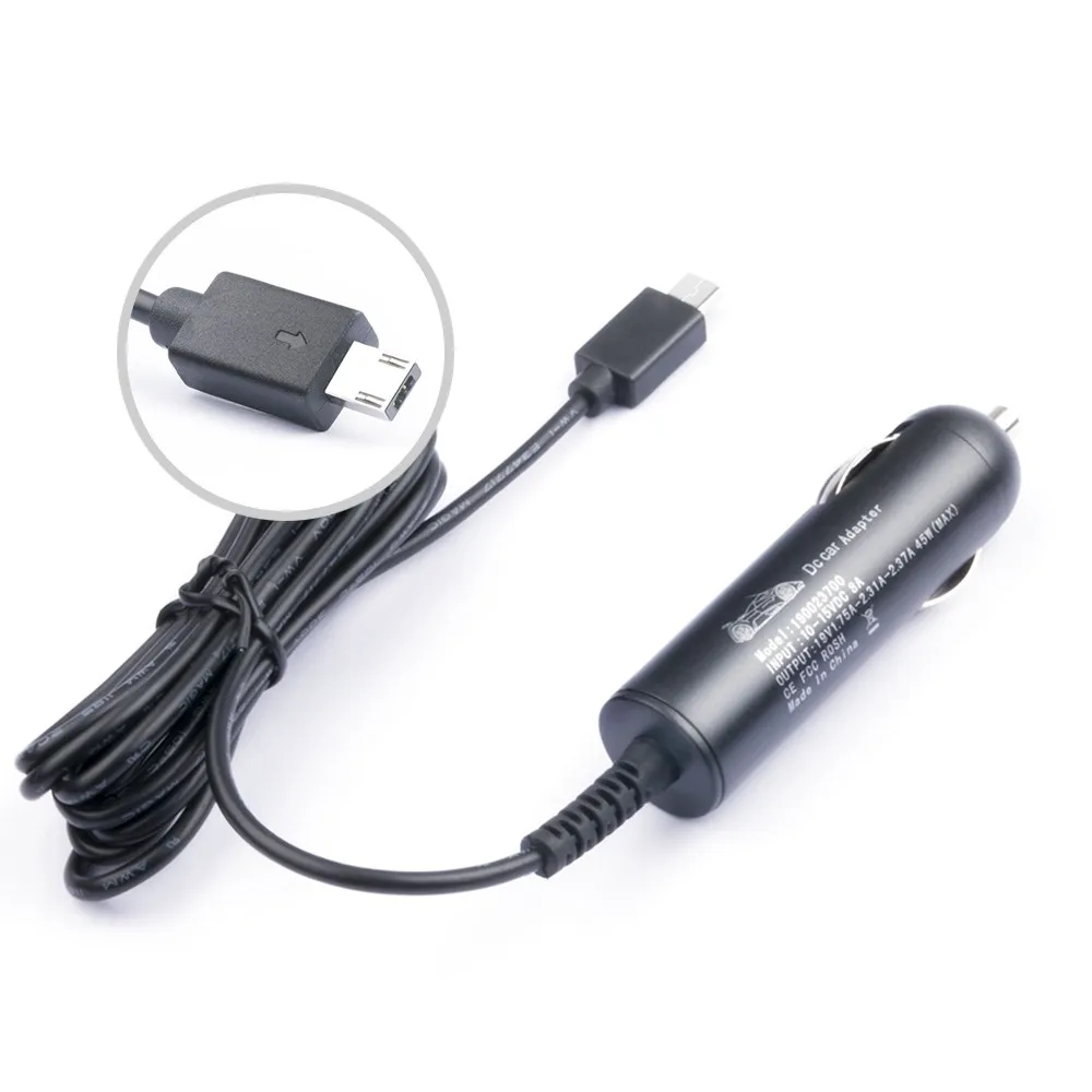 2016 New Hot AC Power Supply Car Charger Adapter for ASUS EeeBook X205T X205TA 19V 1.75A