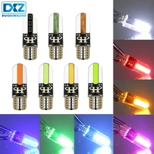 DXZ 1X w5w 12v T10 светодиодный светильник canbus для салона автомобиля, силикагель COB 194 168 клинообразный зазор, указатель поворота, светильник для чтения, светло-голубой цвет
