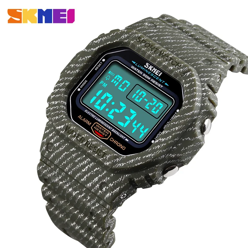 

SKMEI Outdoor Mens Military Sports Watches Waterproof Stopwatch Electronic Alarm Clock Digital Watches relogio masculino 1471