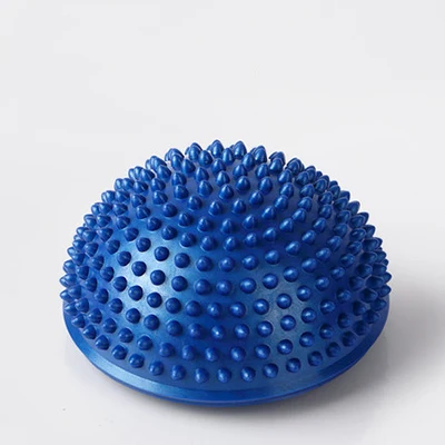 16,5 см практичный фитнес колючий массаж полусфера подошва триггер точка йога мяч для тренировки баланса здоровье инструмент пластик - Цвет: Blue