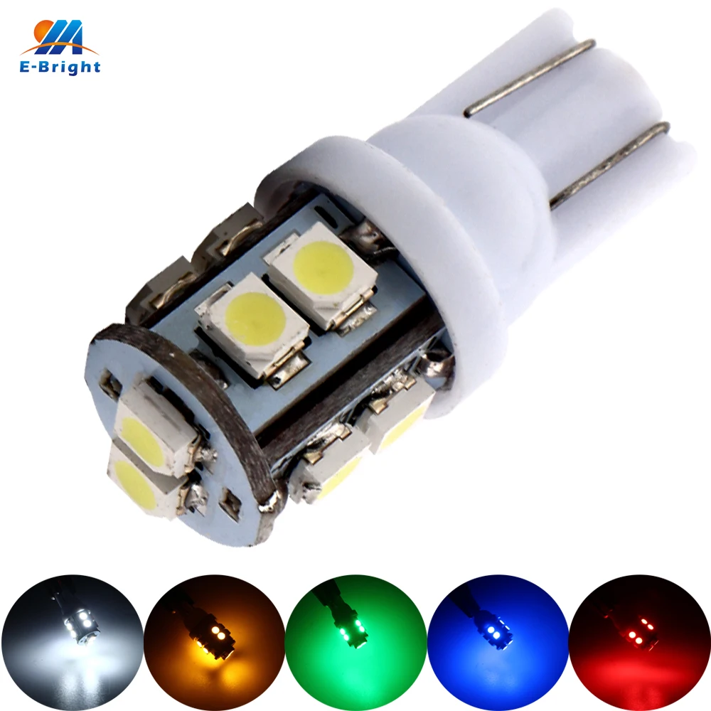 300 шт. автомобильные светодиодные лампы T10 W5W 168 194 1210 3528 10 SMD 10|t10 bulb|bulb antiquet10 w5w |