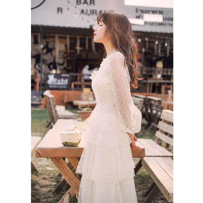 YOSIMI 2019 летнее платье vestidos женское вечернее макси винтажное Золотое длинное с v