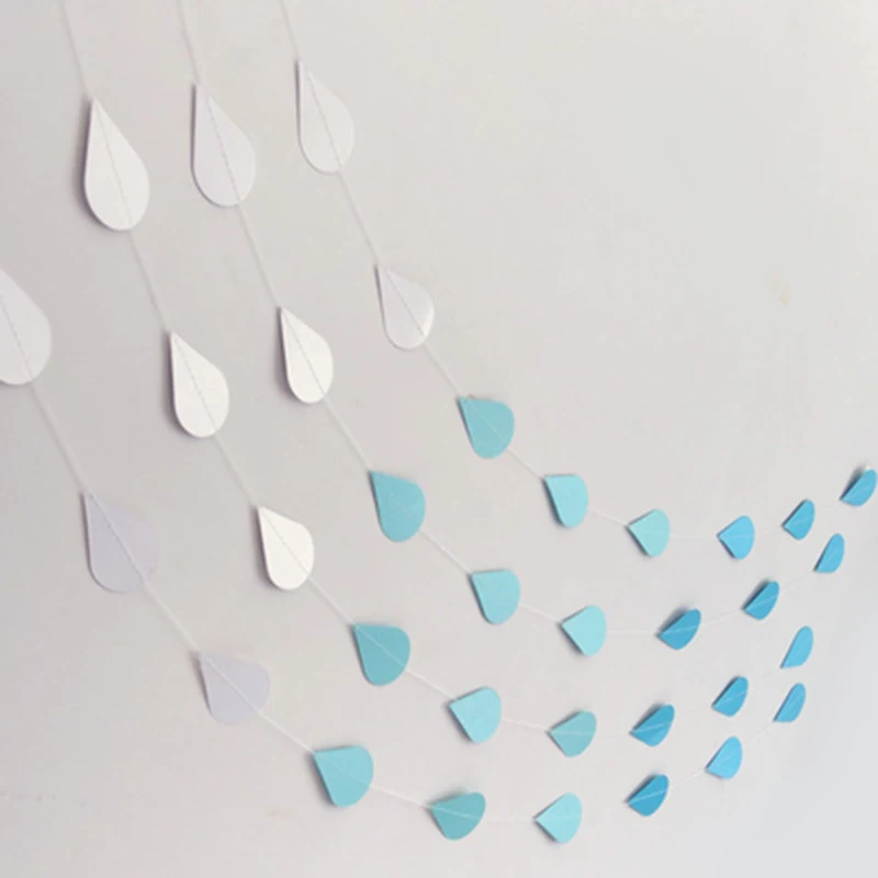 1 шт. 2 м Raindrop стиль DIY гирлянда баннеры на день рождения вечерние свадебные