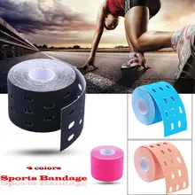 5 см х 5 м хлопок медицинский эластичный мышечный пластырь спортивный бинт кинезиологическая лента для физической терапии Баскетбол Футбол