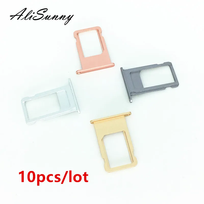 10 шт. лоток для SIM карты AliSunny iPhone 6S 6 Plus 6SP 4 7 '' запасные части адаптера