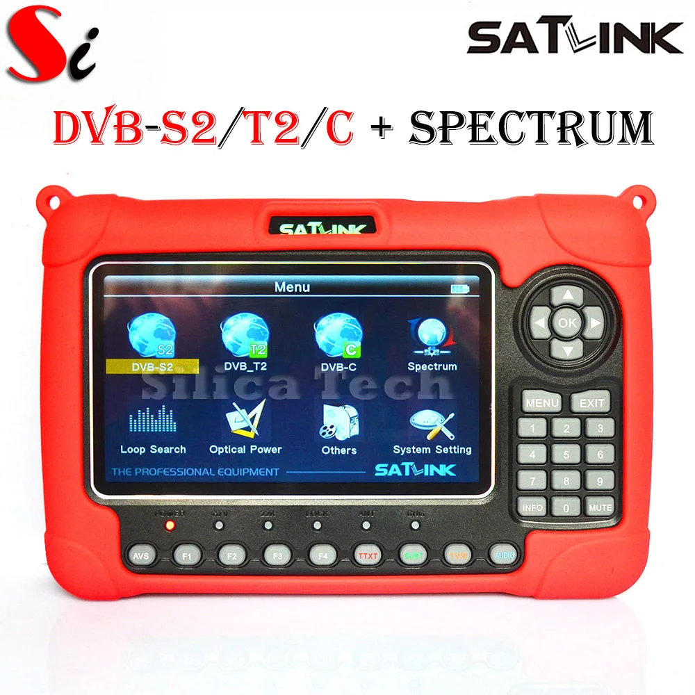 

SATLINK WS-6980 DVB-S2/DVB-C/DVB-T2 COMBO Optical power detection Spectrum analyzer digital satellite finder meter