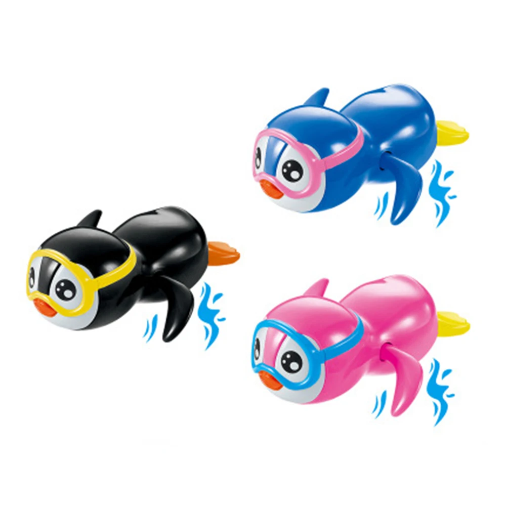 Детские купальные костюмы для новорожденных, Детские плавающие Черепашки, ветряная цепь, маленький пингвин с животными, обучающая игрушка, Классическая Игрушка для купания для малышей