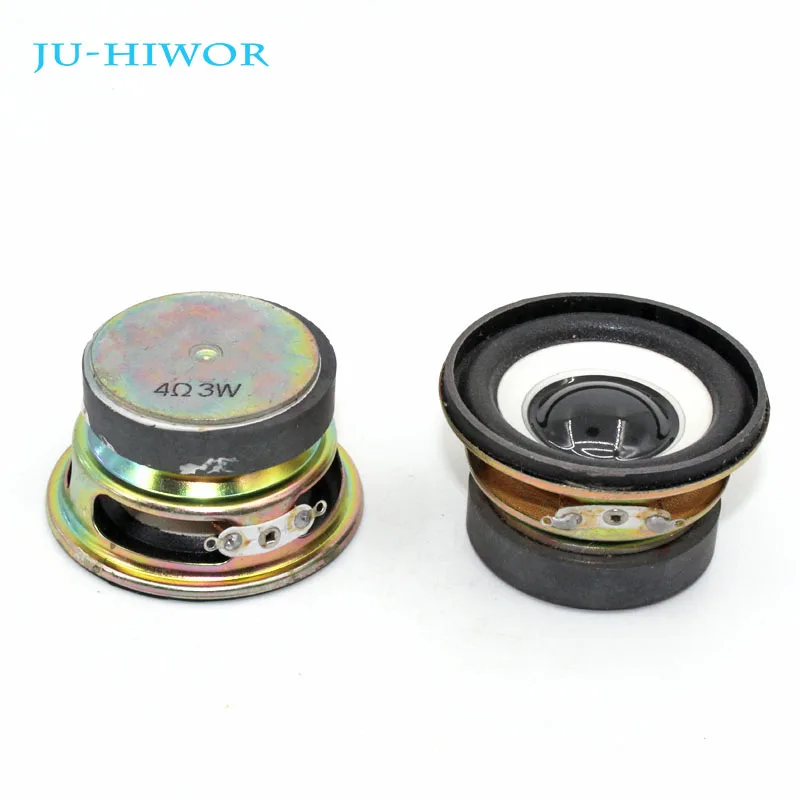 

2pcs 4 Ohm 3W Loudspeaker 52MM Round Speaker 40MM External Magnetic Foam Edge Black Bright Cap Height 30MM