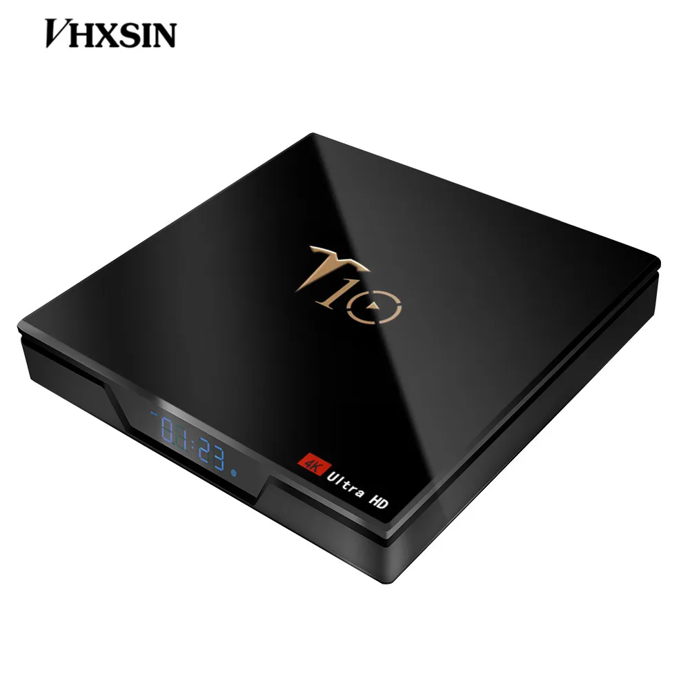 VHXSIN 50 шт./лот T10 TV Box 2 Гб RAM 16 ROM Amlogic S905W 4G WiFi VP9 H.265 Android 8 1|ТВ-приставки и медиаплееры| |