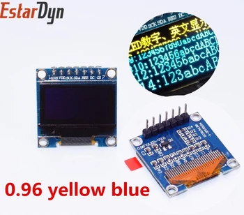 

1pcs 7 pin-0.96 oled white/blue/yellow blue New 128X64 OLED LCD LED Display Module 0.96" SPI Communicate 0.96 inch OLED