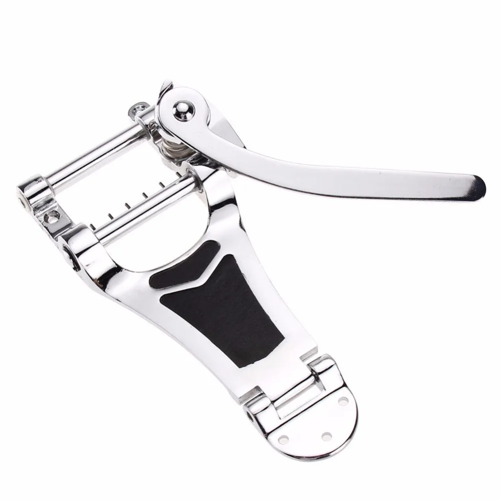 

Chrome Tremolo Vibrato Bridge Tailpiece Hollowbody Archtop For Guitar