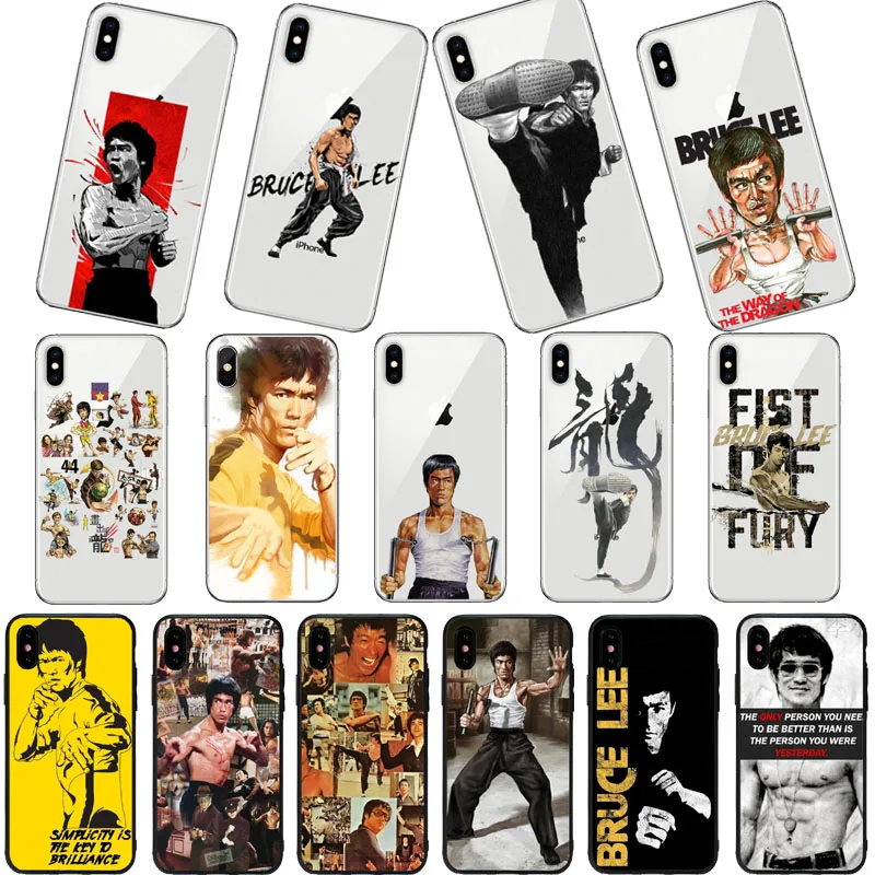 

Bruce Lee Chinese kung fu Soft TPU Silicone Phone case For iPhone 11 11Pro MAX X XS Max XR 5 5S SE 6 6S 7 8 Plus Coque Capa