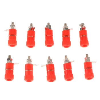 

10 Pieces JS-910B 4mm Banana Plug Jack Banana Binding Post Terminal Car Electronics Accessories for Electric Welding Machine