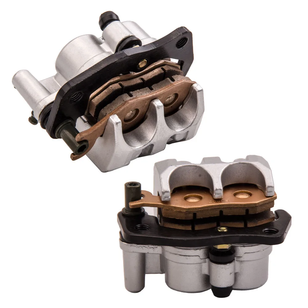 2PCS Front Left & Right Assembly Brake Caliper Set w/ Pads For Yamaha