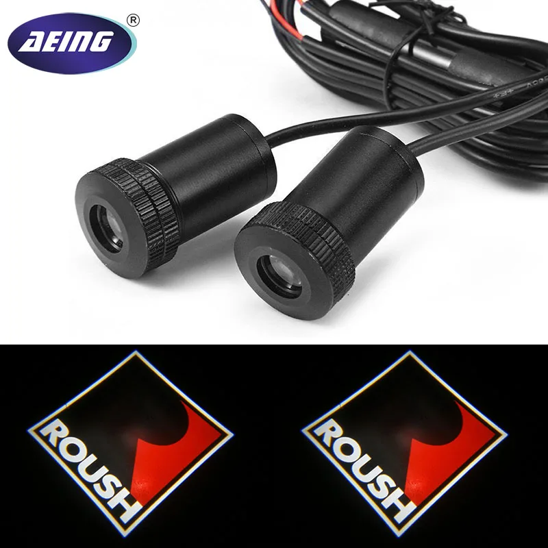 Wireless Car Door Projector Logo Step Ghost Shadow Light For Ford ROUSH Stage 3