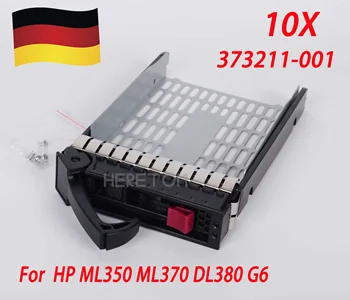 

DE Shipping 10pcs 373211-001 3.5" SATA SAS hdd Tray Caddy for HP Proliant g6 ML350 ML370 DL380 G6 hdd Enclosure