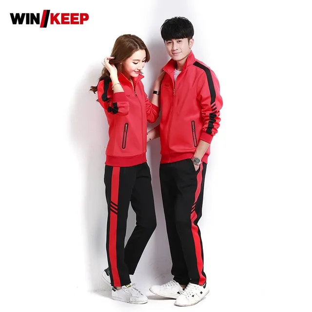 5XL Jogging Suit For Women Gym Clothing Men Outdoor Running Sportswear Tracksuit Sport Uniform Fitness Track Suit Set 1